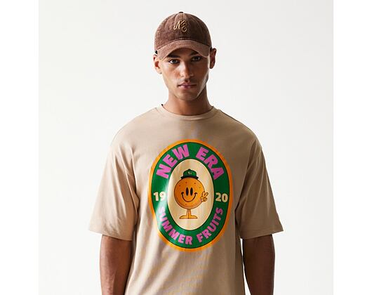 T-Shirt New Era - Fruit Graphic Oversized Tee - Camel