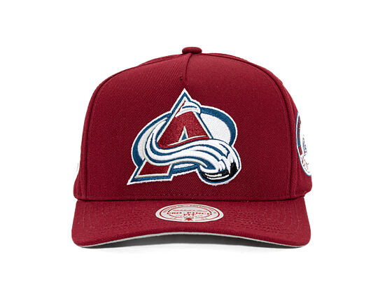 Kappe Mitchell & Ness - Colorado Avalanche - Double Clutch Pro Snapback - Maroon