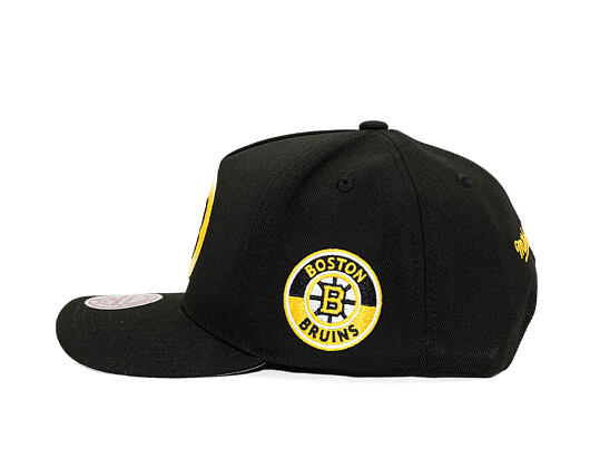 Kappe Mitchell & Ness - Boston Bruins - Double Clutch Pro Snapback - Black