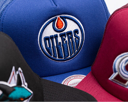 Kappe Mitchell & Ness - Edmonton Oilers - Evergreen Trucker - Blue