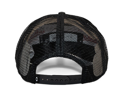 Oakley - Trucker Ellipse Hat - Pitch Black/Flame Red