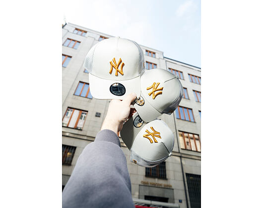 Kinder Kappe New Era - MLB Essential 9FORTY Trucker - NY Yankees - Stone