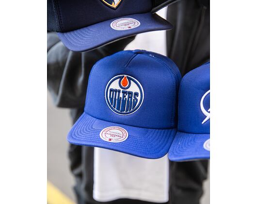 Kappe Mitchell & Ness - Edmonton Oilers - Evergreen Trucker - Blue