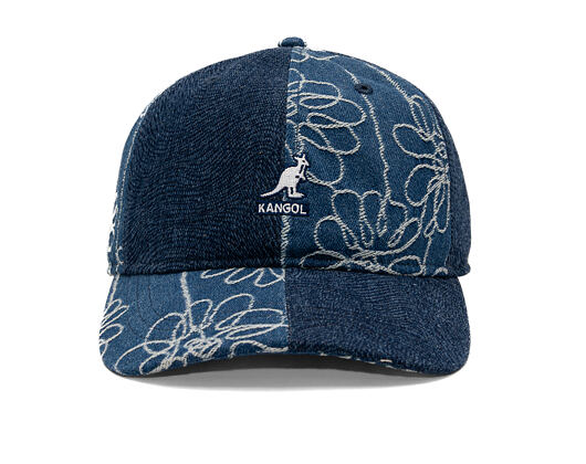 Kappe Kangol - TRENDS PACK - Denim Mashup Baseball - Medium Blue Floral