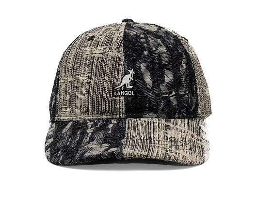 Kappe Kangol - TRENDS PACK - Denim Mashup Baseball - Black Topstitch