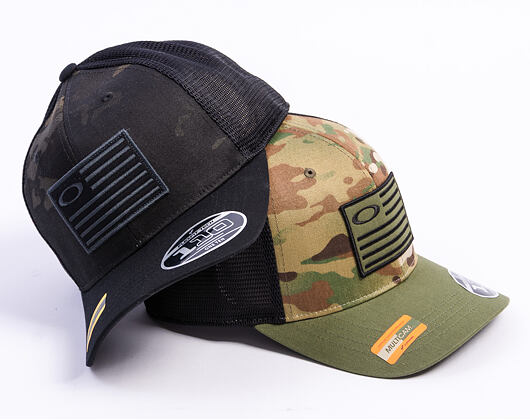 Kappe Oakley - Si Multicam Flag 110 Snapbck Cap - Black Multicam
