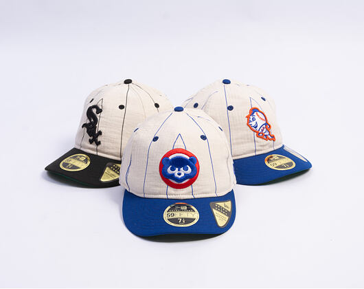Kappe New Era - MLB Retro Linen Pinstripe 59FIFTY Retro Crown - Chicago Cubs - Team Color