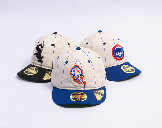Kappe New Era - MLB Retro Linen Pinstripe 59FIFTY Retro Crown - NY Mets - Team Color