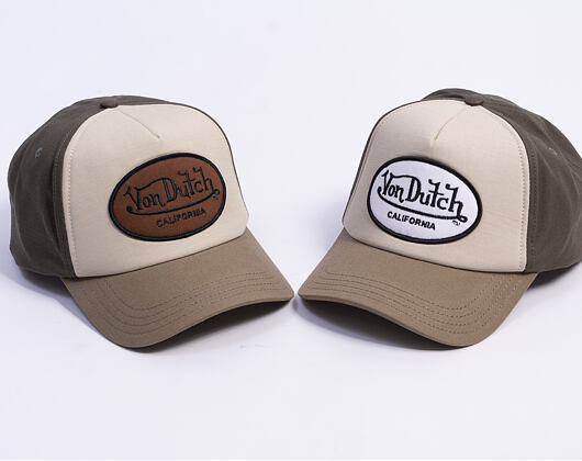 Kappe Von Dutch - Trucker - Cali Patch Olive/Brown