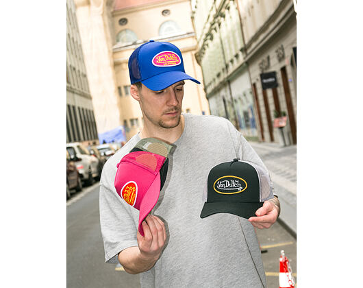 Kappe Von Dutch - Trucker - Cali Patch Pink/Red