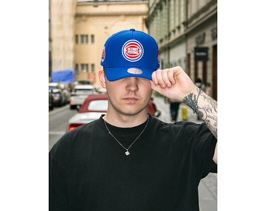 Kappe Mitchell & Ness NBA Double Clutch Pro Snapback HWC Detroit Pistons - Royal