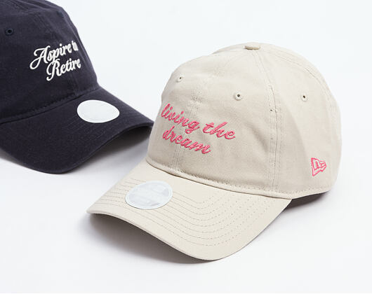 Damen Kappe New Era - Branded Slogan 9TWENTY - Stone / Pink