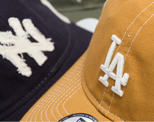 Kappe New Era - MLB Cotton Canvas Trucker 9TWENTY - LA Dodgers - Dusted Ochre