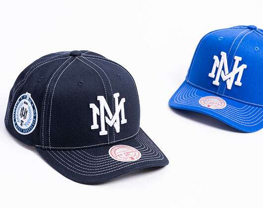 Kappe Mitchell & Ness  - Branded Baseline -Pro Crown Snapback - Navy