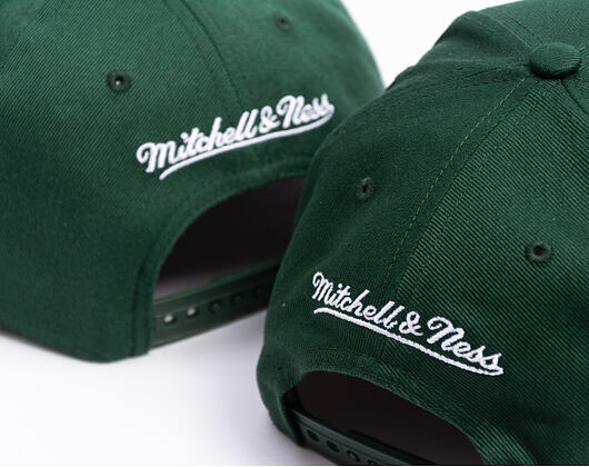 Kappe Mitchell & Ness  - Branded Emerald Slam Pro Pinch Snapback - Green/Orange