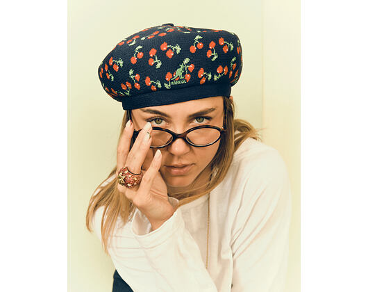 Baskenmütze Kangol - Tropic Cherry Jax Beret - Navy