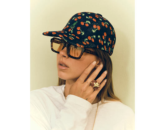 Kappe Kangol - Tropic Cherry Spacecap - Navy