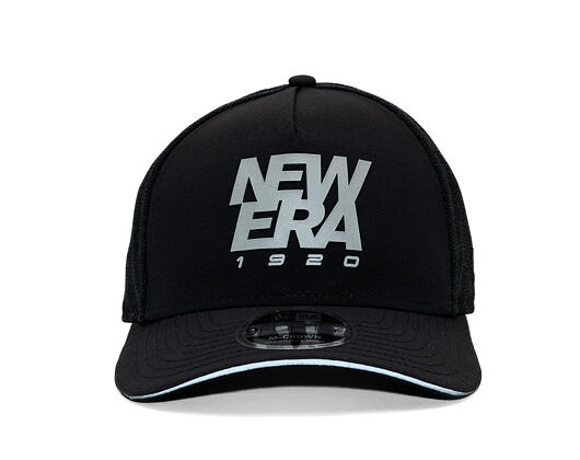 Kappe New Era - Branded Reflective 9FORTY M-CROWN A-Frame Trucker - Black