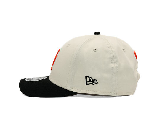 Kappe New Era - MLB Side Script 9FORTY M-CROWN - NY Mets - Cream / Black