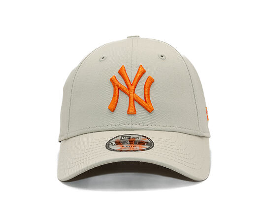 Kinder Kappe New Era - MLB Essential 9FORTY - NY Yankees - Stone / Orange