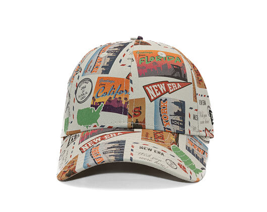 Kinder Kappe New Era - Branded Location Print 9FORTY - Stone