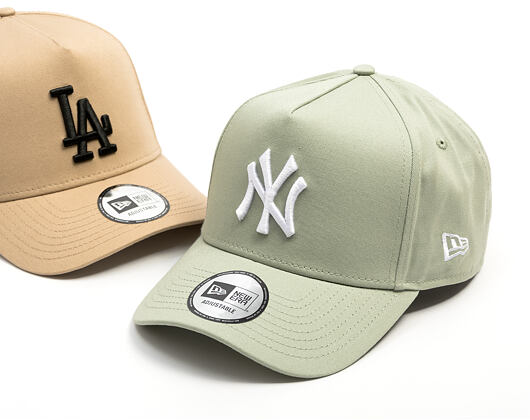 Kappe New Era - MLB Essential 9FORTY A-Frame - LA Dodgers - Camel / Black