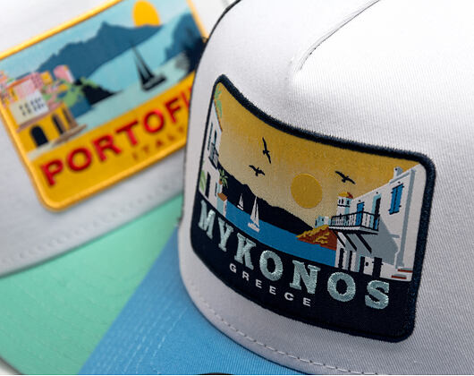 Kappe New Era - Branded Location Patch 9FORTY A-Frame Trucker - Blue