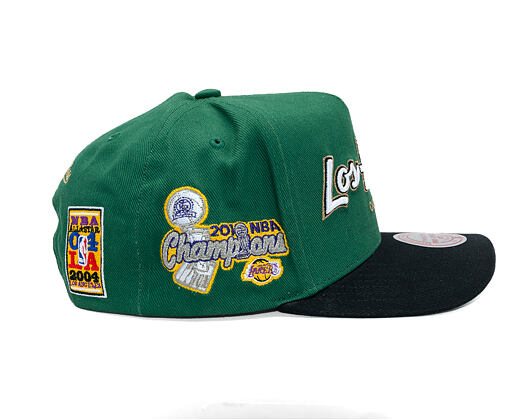 Kappe Mitchell & Ness - NBA - La Script 2.0 - Los Angeles Lakers - Green/Black