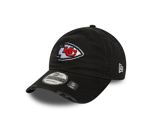 Kappe New Era - NFL Wash & Distressed 9TWENTY - Kansas City Chiefs - Black