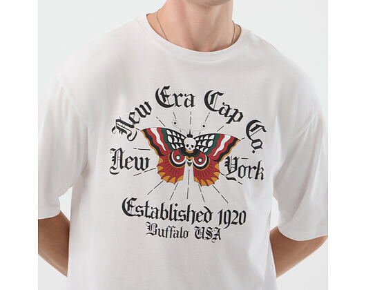 T-Shirt New Era - Branded Oversized Graphic Tee - White