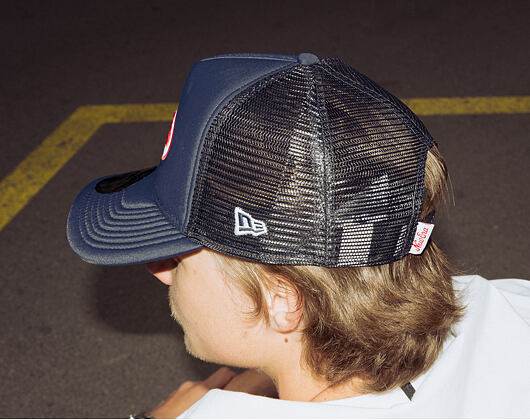 Kappe New Era - Branded Oval Foam Patch 9FORTY A-Frame Trucker - Navy