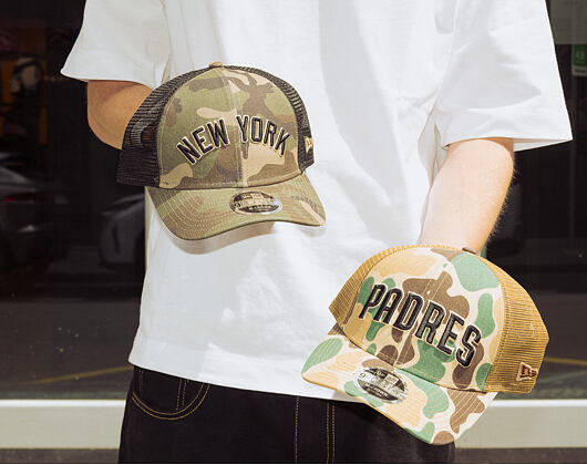 Kappe New Era - MLB Wordmark Camo 9FORTY M-CROWN - San Diego Padres - Wheat