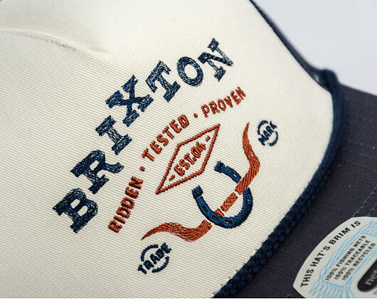 Kappe Brixton - Beekman C Np Mp Trucker Hat - Off White/Navy