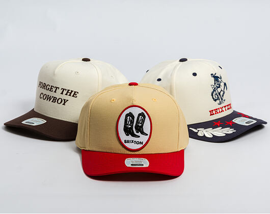Kappe Brixton - Two Boots C Np Mp Snapback - Celestial Yellow/Red