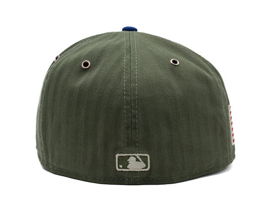 Kappe New Era - MLB Three Looms "American Herringbone" 59FIFTY - LA Dodgers - Team Color