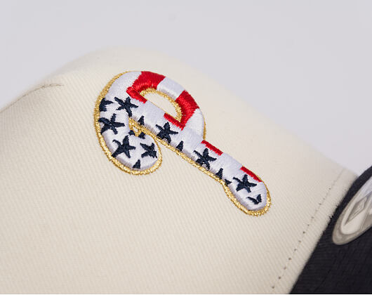 Kappe New Era - MLB "American Flag" 9FIFTY - Philadelphia Phillies - Chrome White