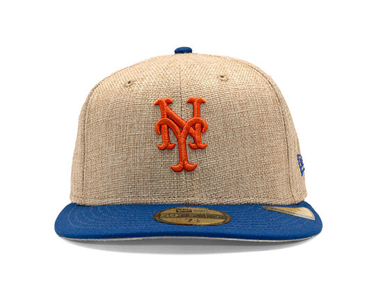 Kappe New Era - MLB "Summer Twine" 59FIFTY - NY Mets - Team Color / Open Market Tan