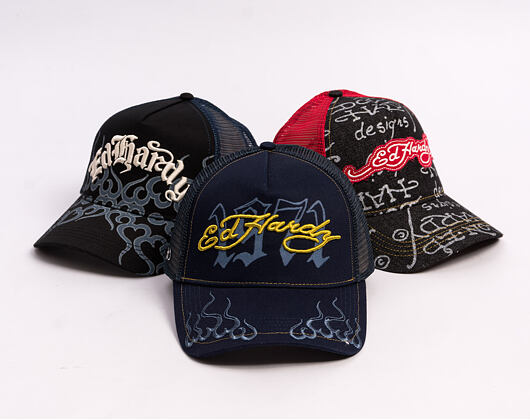 Kappe Ed Hardy - 1971 5 Panel Trucker Cap
