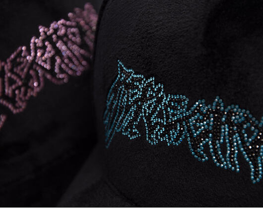 Kappe Reflection Luxury New Angel Cap - Black Baby Blue Script