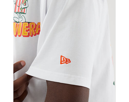 T-Shirt New Era - Branded Food Character Oversized Tee - White