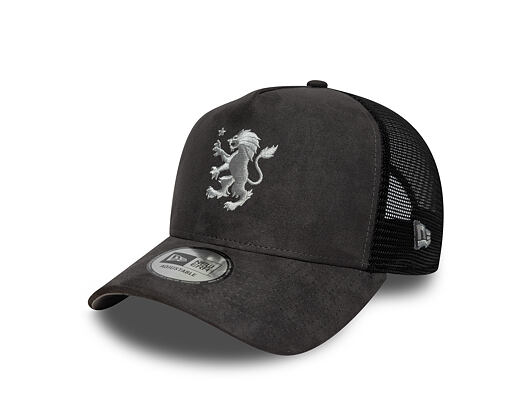 Kappe New Era - Faux Suede 9FORTY A-Frame Trucker - ASTON VILLA FC - Graphite