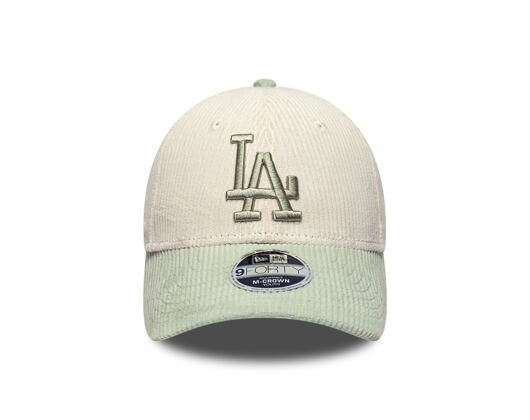 Kinder Kappe New Era - MLB Cord 9FORTY M-CROWN - LA Dodgers - Cream / Soft Grass