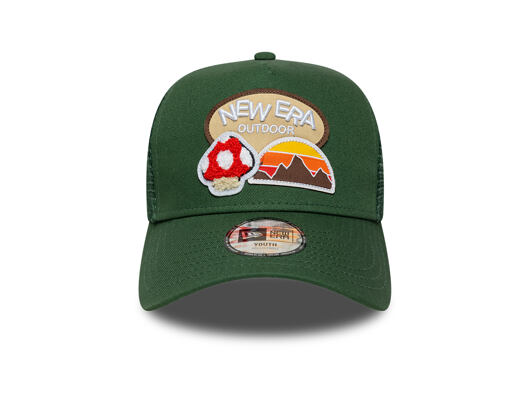 Kinder Kappe New Era - Branded Outdoor 9FORTY A-Frame Trucker - Cilantro Green
