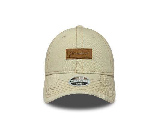 Damen Kappe New Era - MLB Denim 9TWENTY - NY Yankees - Cream