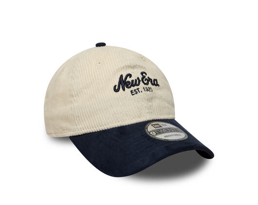 Kappe New Era - Branded Cord Mix 9TWENTY - Cream / Navy