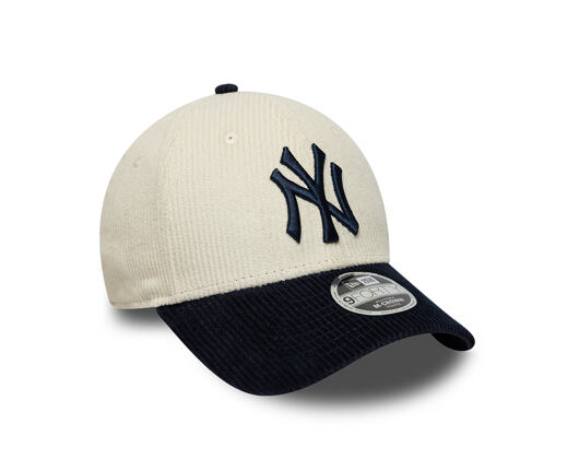 Kinder Kappe New Era - MLB Cord 9FORTY M-CROWN - NY Yankees - Cream / Navy
