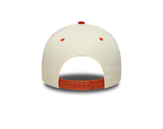Kappe New Era - MLB Wordmark Suede 9FORTY A-Frame - NY Yankees - Cream / Warm Flame