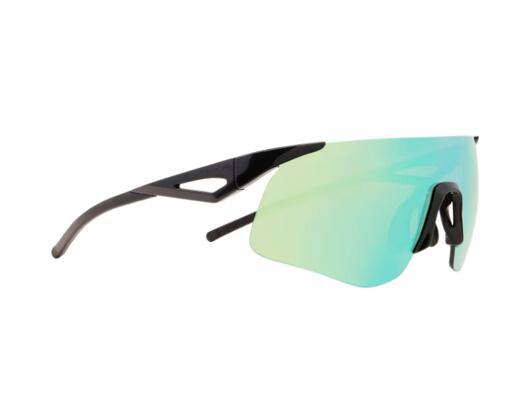 Sonnenbrille - Red Bull SPECT - MARK - Black/Smoke - Green Mirror