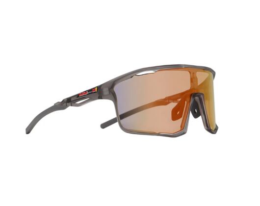 Sonnenbrille Red Bull SPECT - RUMBLE - Matt Black/Brown - Red Mirror
