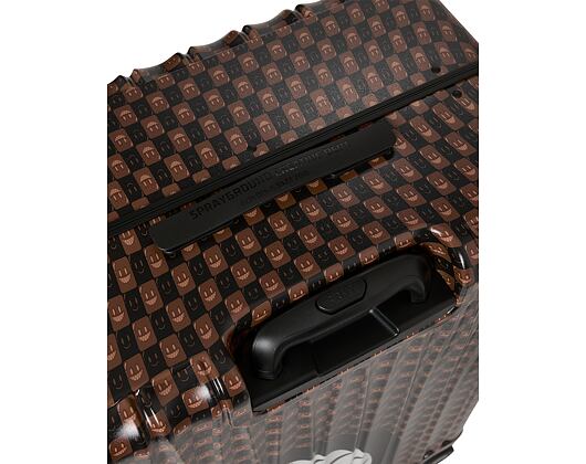 Tasche Sprayground - Sharks In Paris Wtf Bubble Brown Check Full-Size Luggage